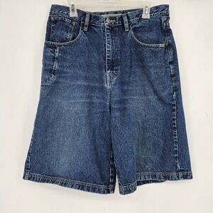 Vintage‎ Mecca Jean Shorts Mens 34 Denim Jorts Blue Y2K Hip Hop Baggy Streetwear